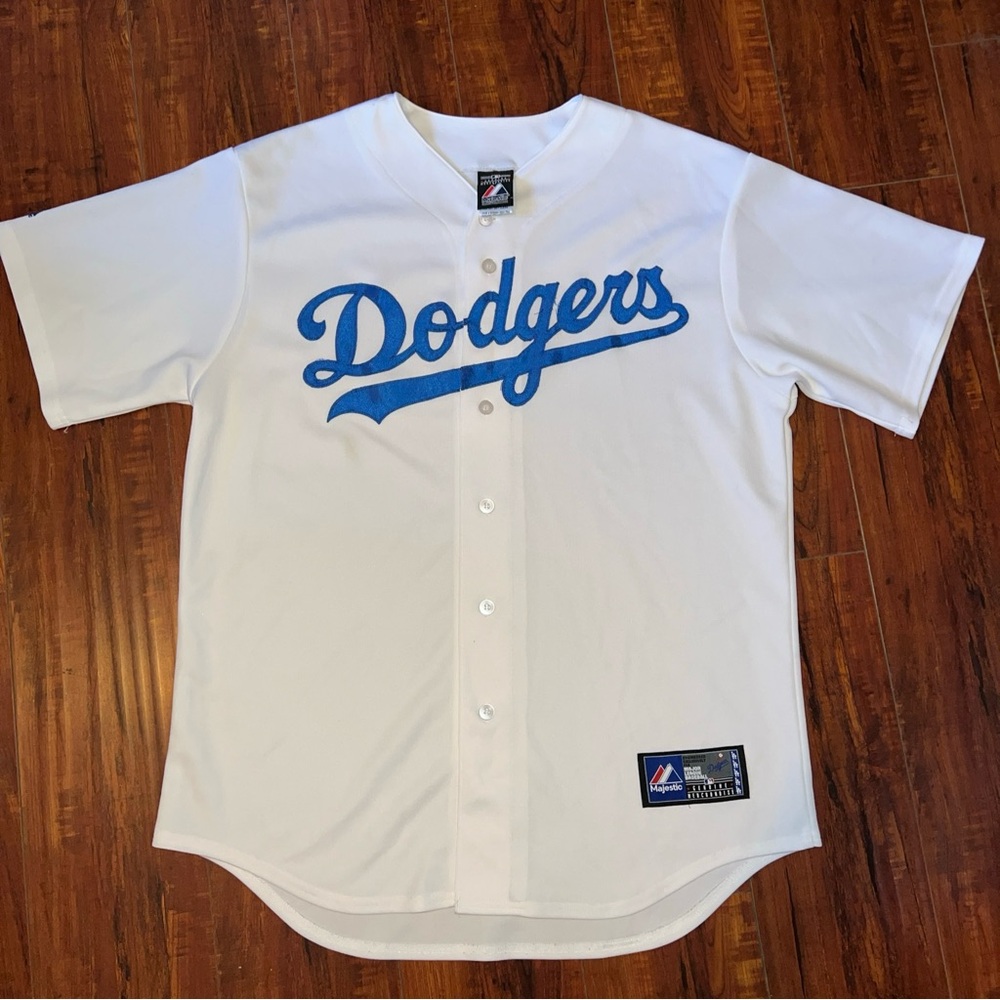 Majestic MLB LA Dodgers Men's Jersey Size Large Men’s Preowned Good Condition!!